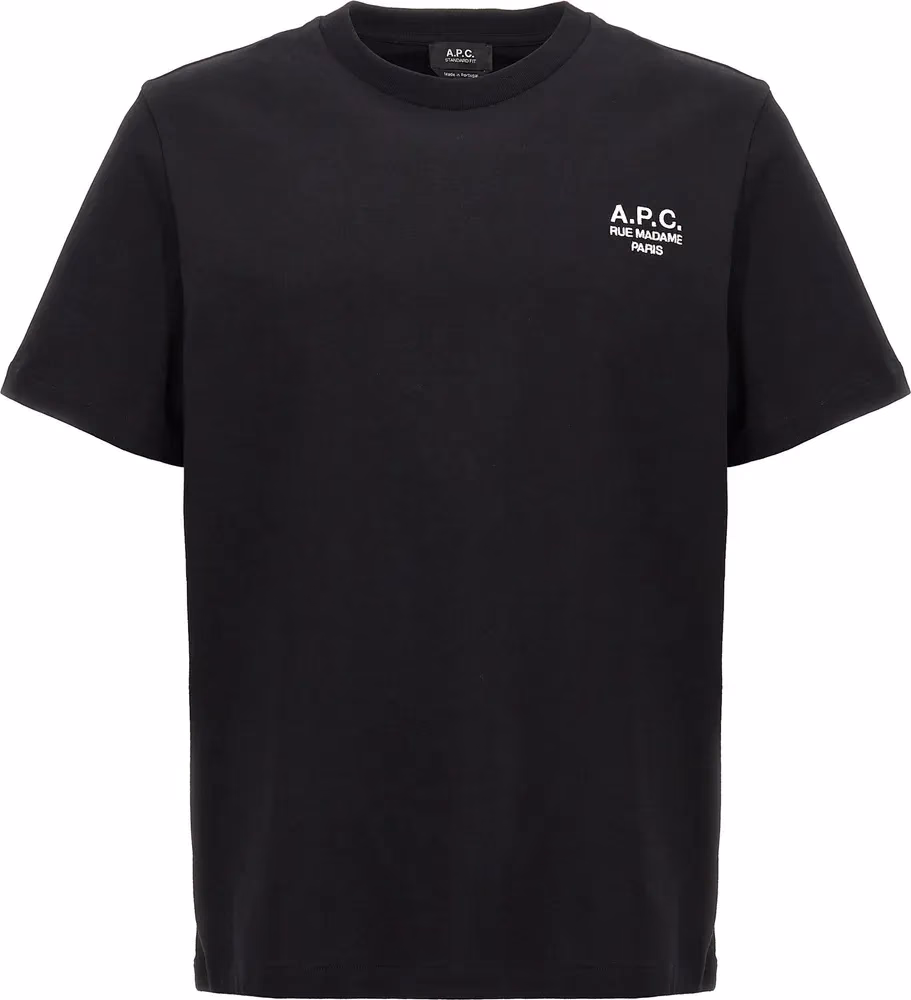 A.P.C. Black Cotton T-Shirt