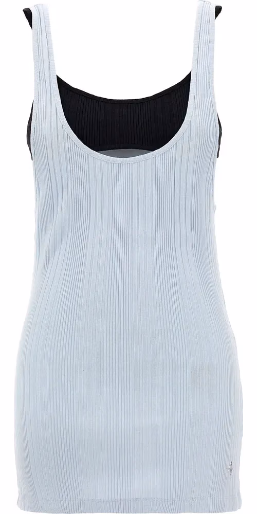 The Attico Blue Cotton Tank Tops