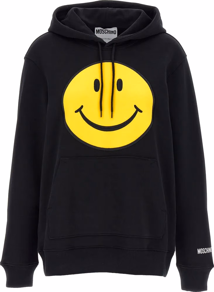 Moschino Black Cotton Hoodie