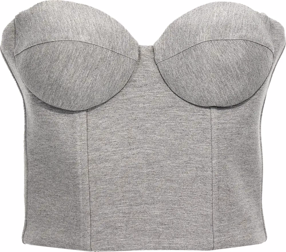 Giuseppe Di Morabito Gray Viscose Sleeveles T-Shirt
