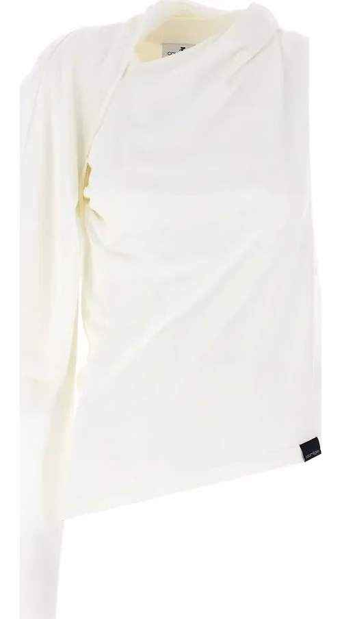 Courrèges White Cotton Long Sleeve T-Shirt