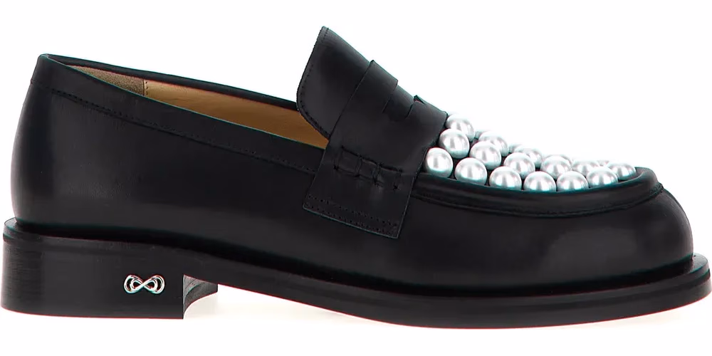 MACH & MACH Bicolor Calfskin Slip-On Loafers