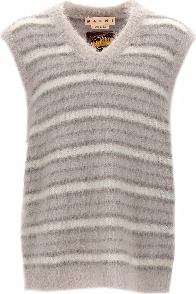 Marni Gray Mohair Sweatshirt