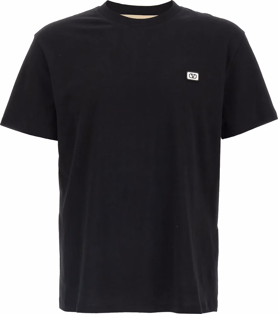 Valentino Garavani Black Cotton T-Shirt