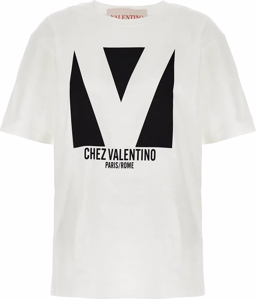 Valentino Garavani White Cotton T-Shirt
