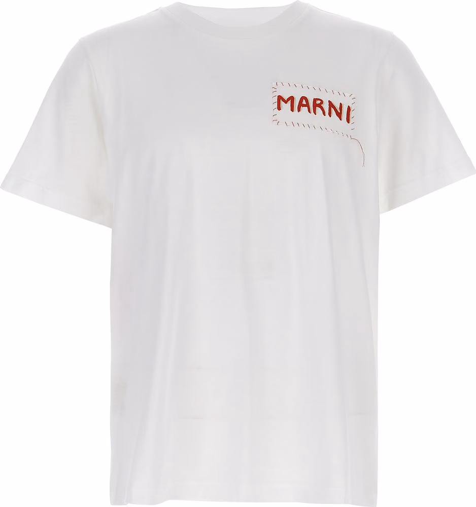 Marni White Cotton T-Shirt