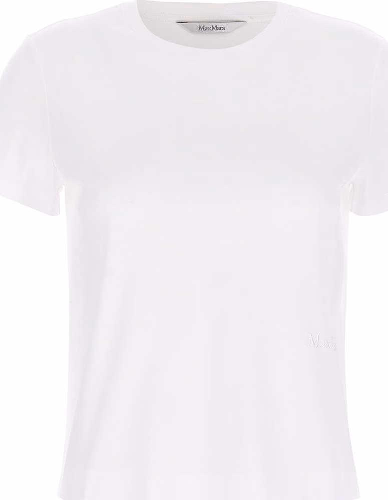 Max Mara White Cotton T-Shirt