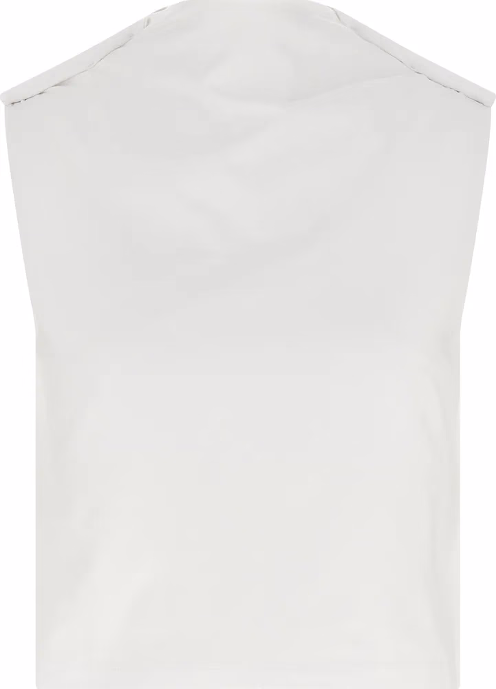 Armarium White Cotton Sleeveles T-Shirt