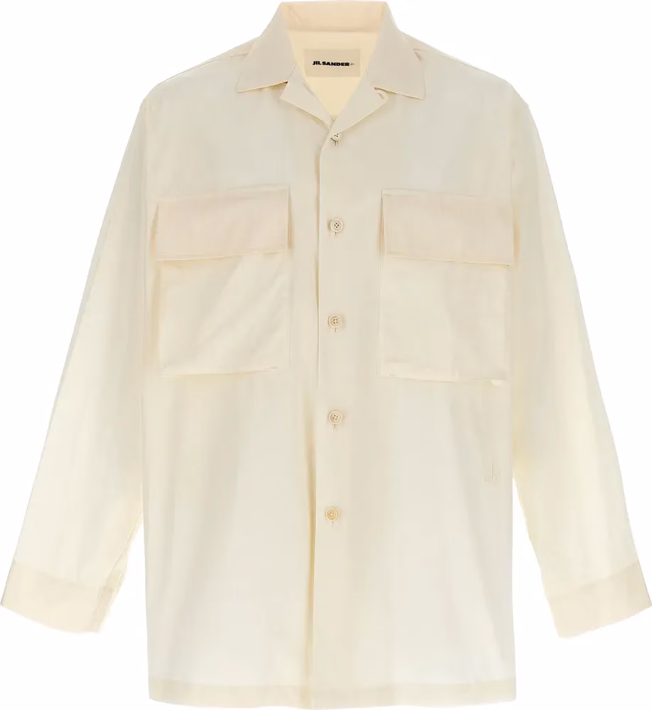 Jil Sander White Cotton Blouse