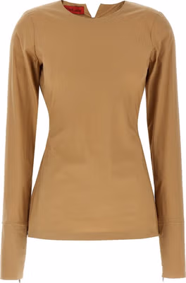Beige Cotton T-Shirt