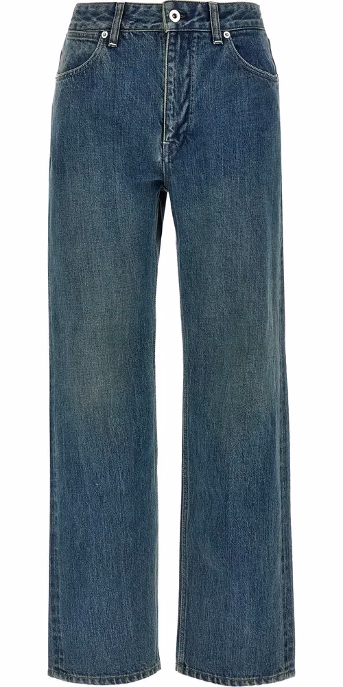 Jil Sander Blue Cotton Slim Fit Jeans