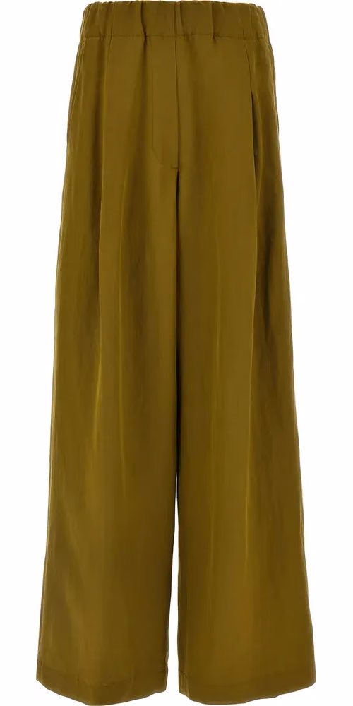 Dries Van Noten Bicolor Wool Casual Pants