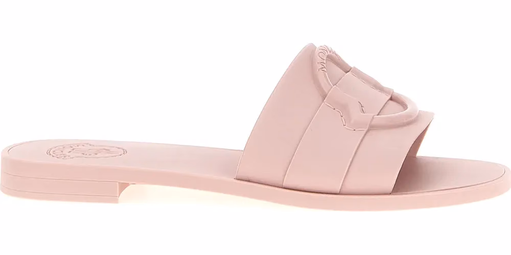 Moncler Multicolor Elastane Slides