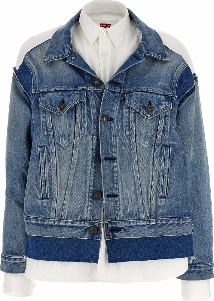Junya Watanabe Multicolor Cotton Denim Jacket