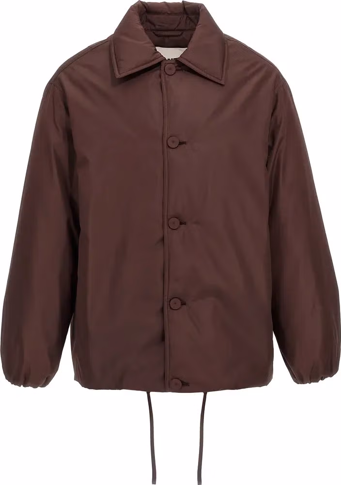 Jil Sander Brown Polyester Full-Length Jacket
