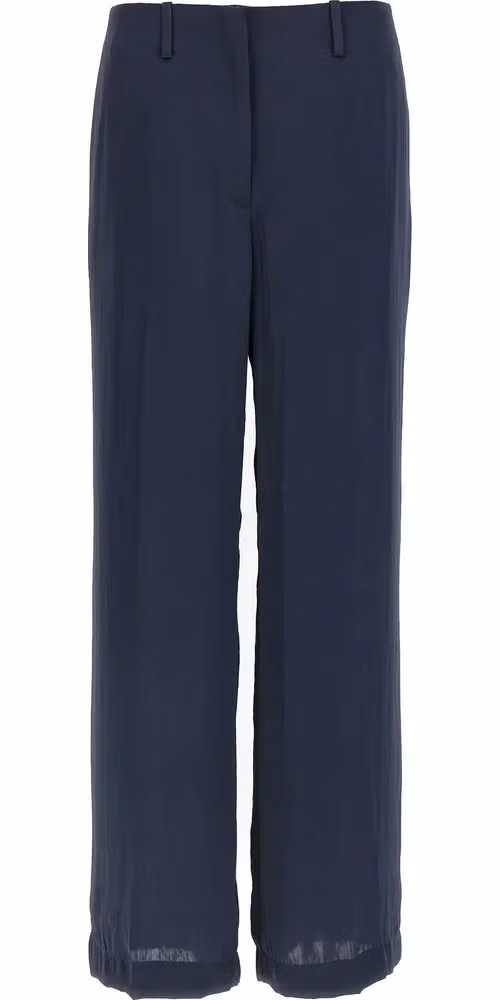 Theory Blue Polyester Casual Pants