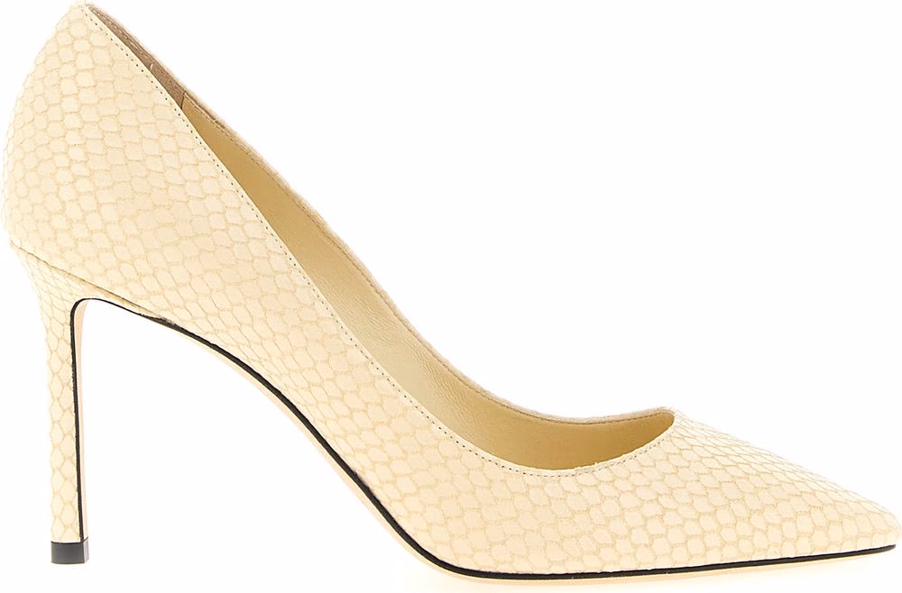 Jimmy Choo Bicolor Leather High Heel Pumps