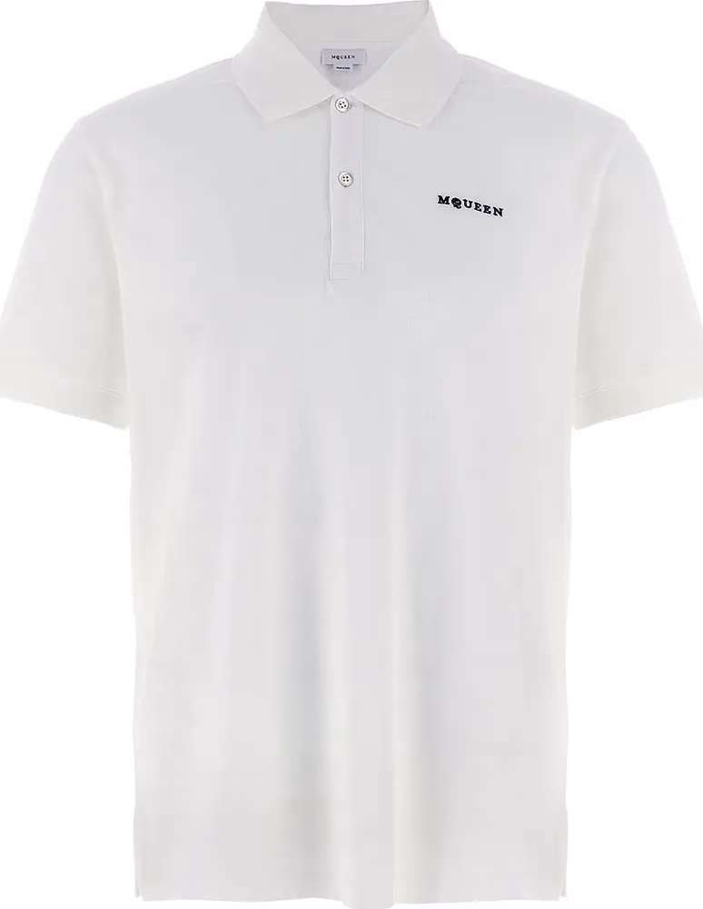 Alexander McQueen Bicolor Cotton Polo Shirt