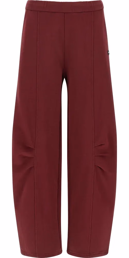 ROTATE BIRGER CHRISTENSEN Bordeaux Cotton Joggers (Workout Pants)