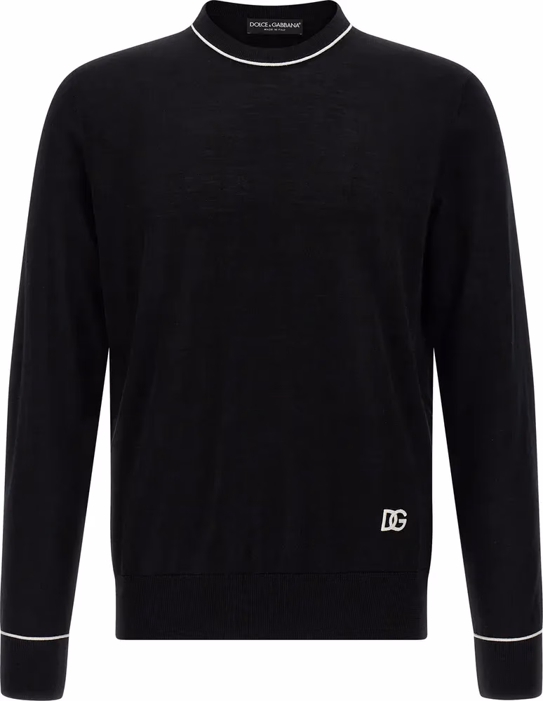 Dolce & Gabbana Black Marabou Cardigan