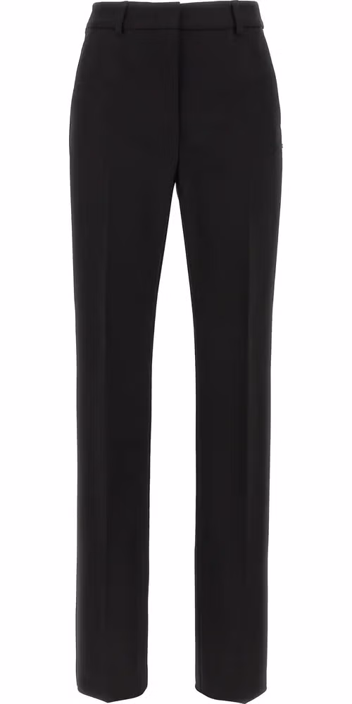 Sportmax Black Viscose Casual Pants