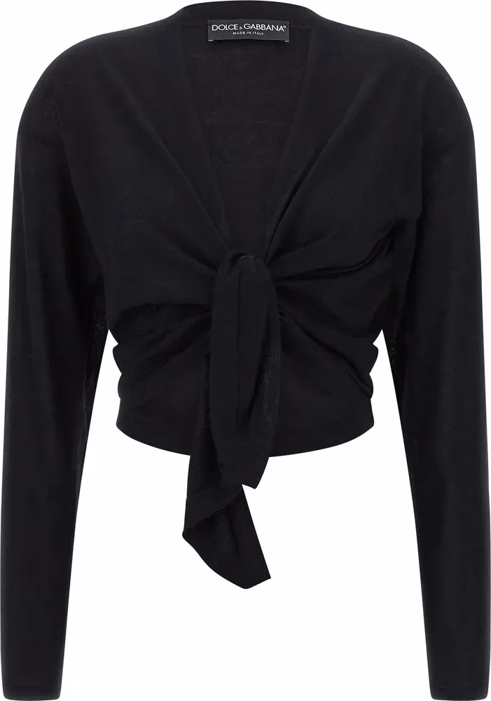 Dolce & Gabbana Black Cashmere Cardigan
