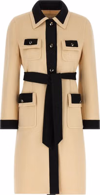 Beige Virgin Wool Coat