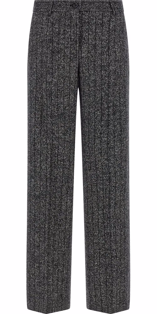 Dolce & Gabbana Bicolor Virgin Wool Casual Pants