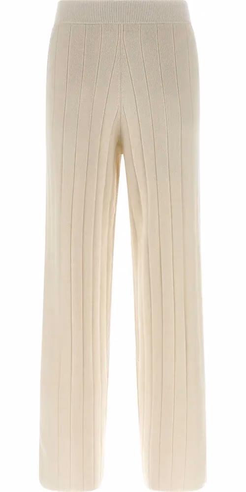 Max Mara White Cashmere Joggers (Workout Pants)