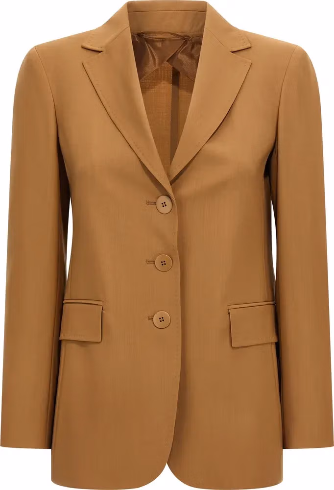 Max Mara Brown Virgin Wool Blazer