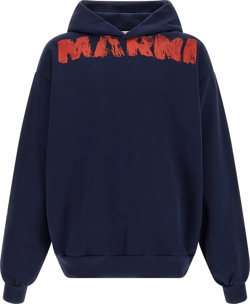 Marni Blue Cotton Sweatshirt
