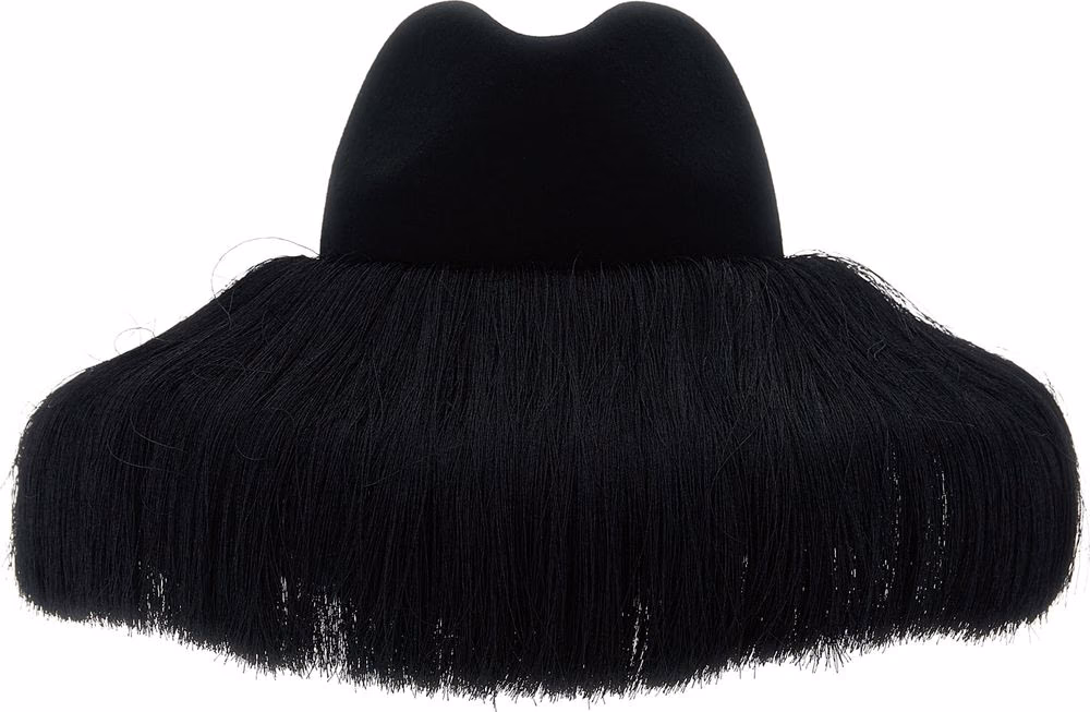 Comme Des Garçons Black Wool Fedora