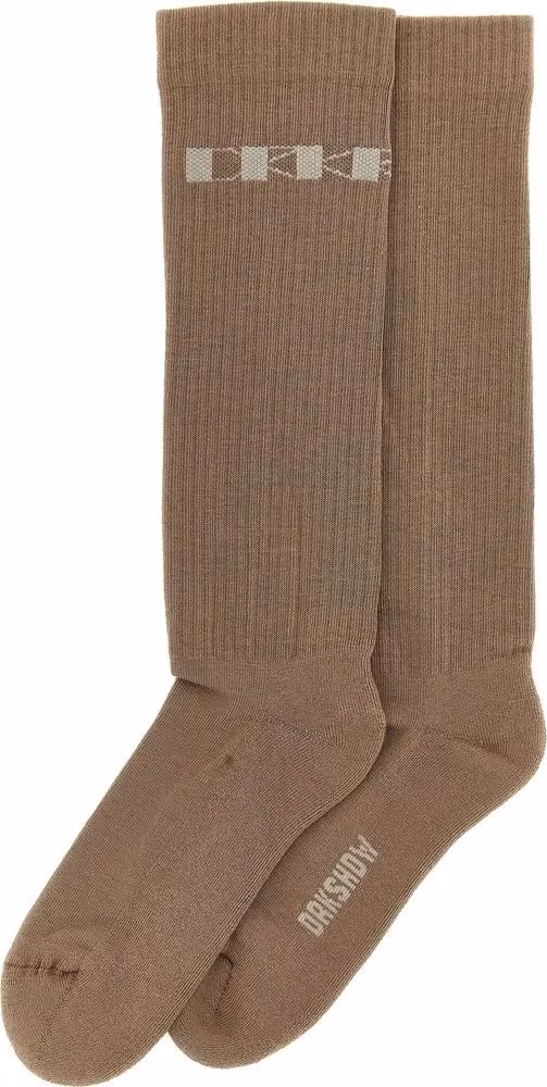 DRKSHDW Beige Cotton Socks