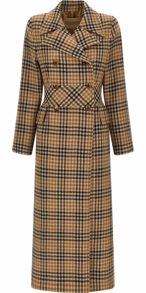 Valentino Garavani Brown Virgin Wool Coat