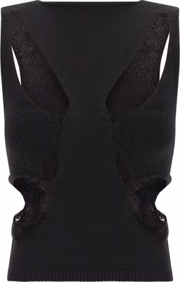 Black Wool Tank Tops