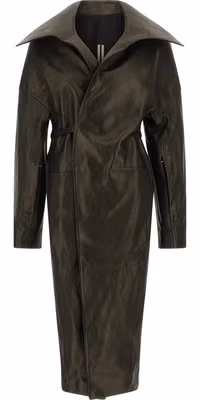 Black Lamb Leather Coat