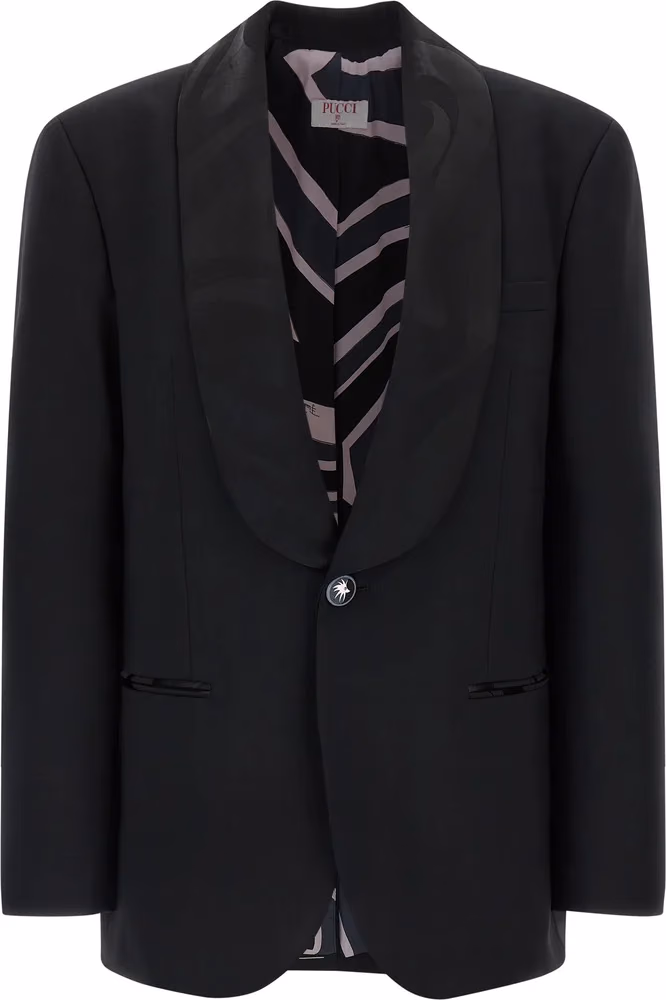 Emilio Pucci Black Virgin Wool Blazer