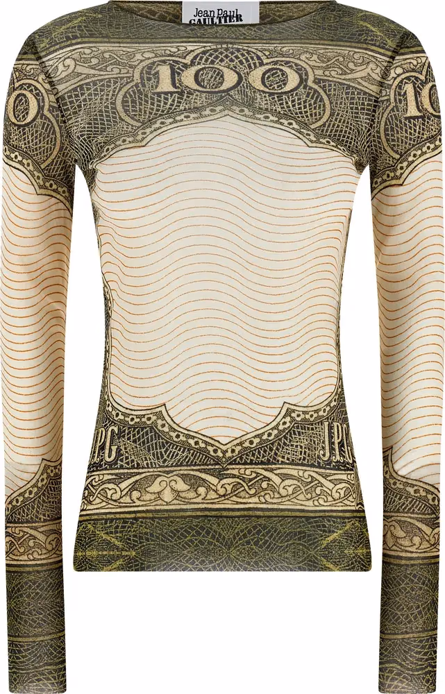 Jean Paul Gaultier Multicolor Polyamide Long Sleeve T-Shirt
