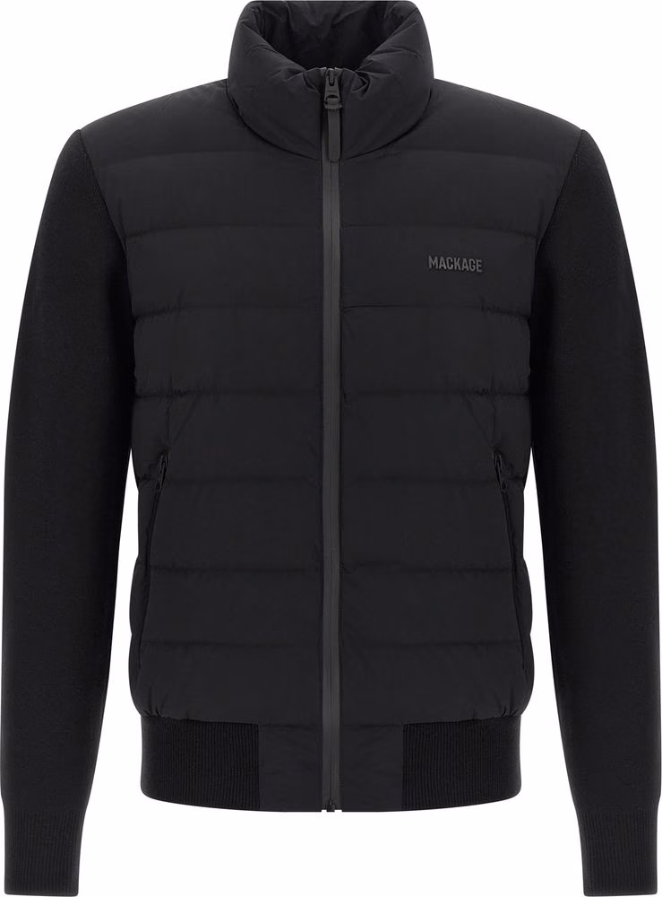 Mackage Blue Nylon Cardigan