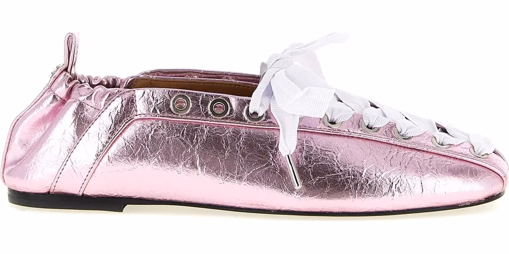 Ganni Multicolor Polyethylene Ballet Flats