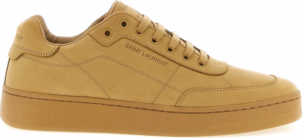 Saint Laurent Beige Calfskin Sneakers