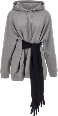 Gray Cotton Short Dress