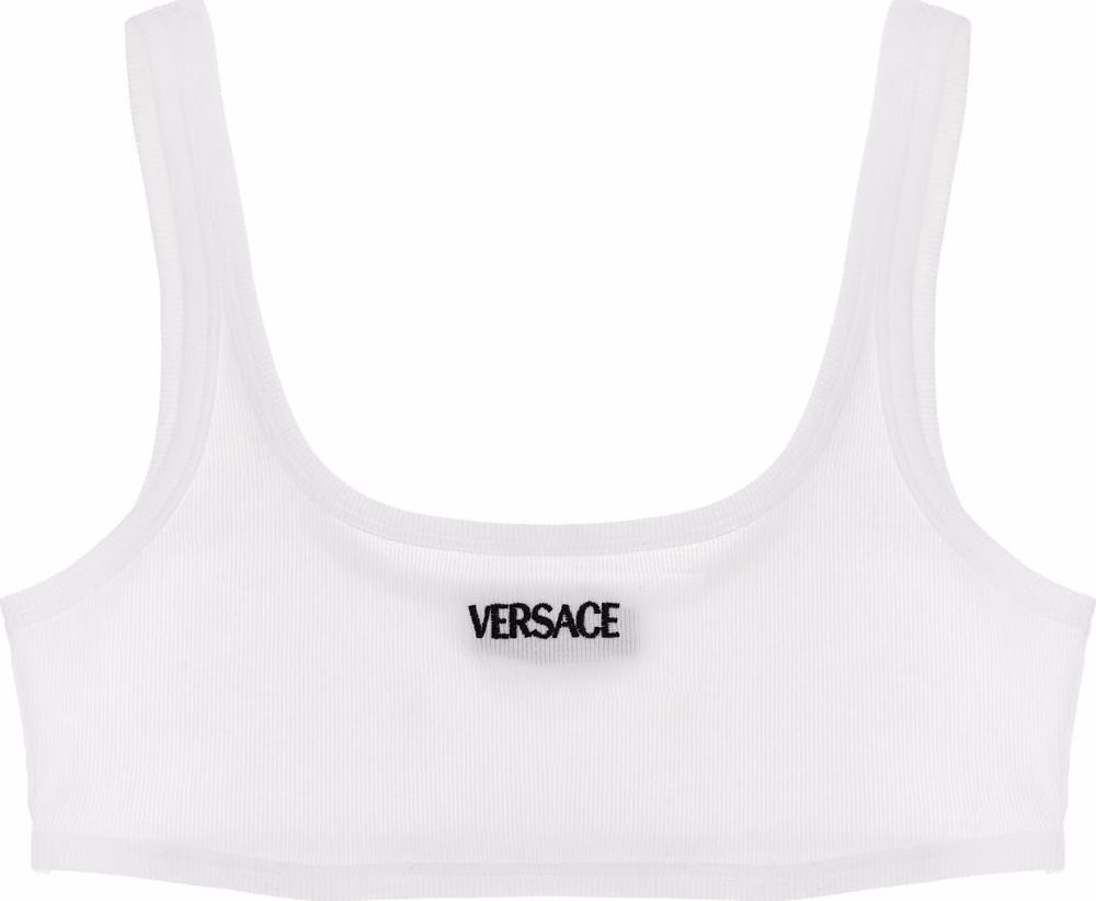 Versace White Cotton Bra