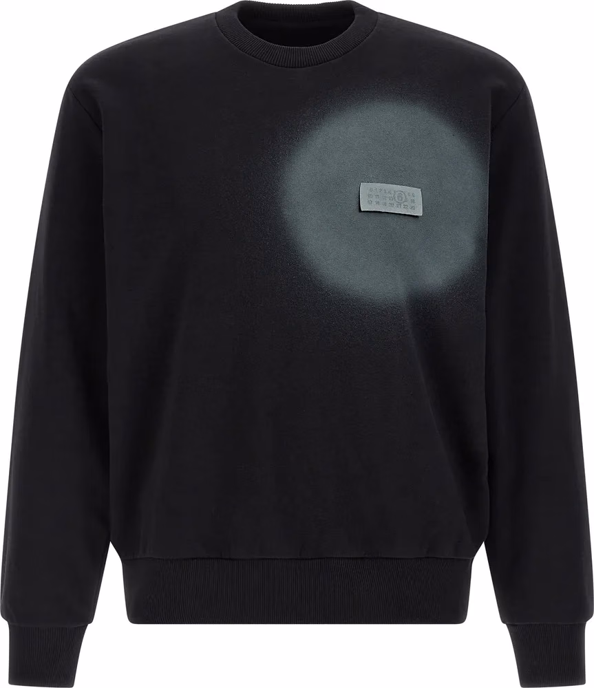 MM6 Maison Margiela Black Cotton Sweatshirt