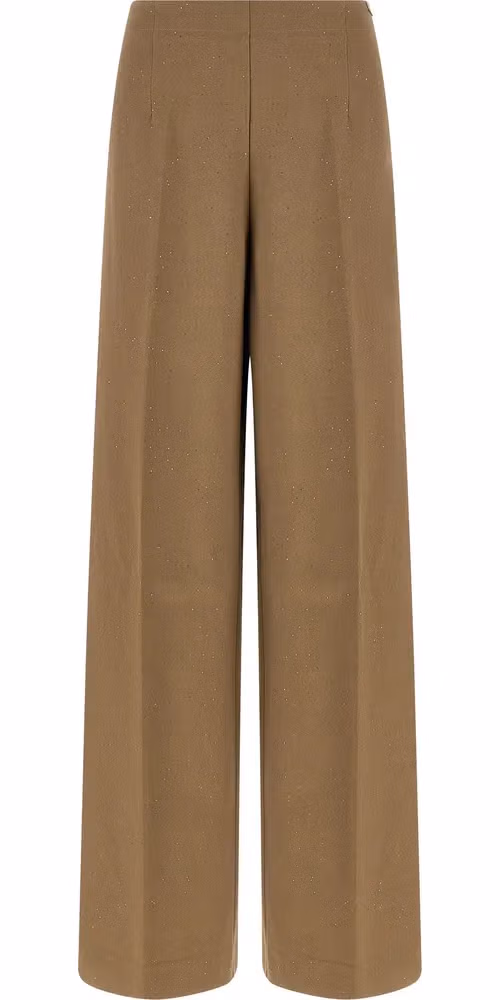 Herno Brown Viscose Casual Pants