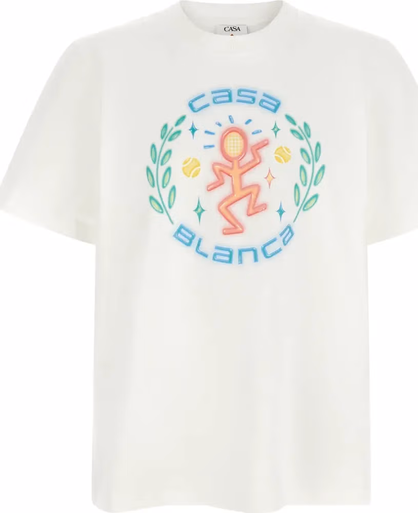 Casablanca White Organic Cotton T-Shirt