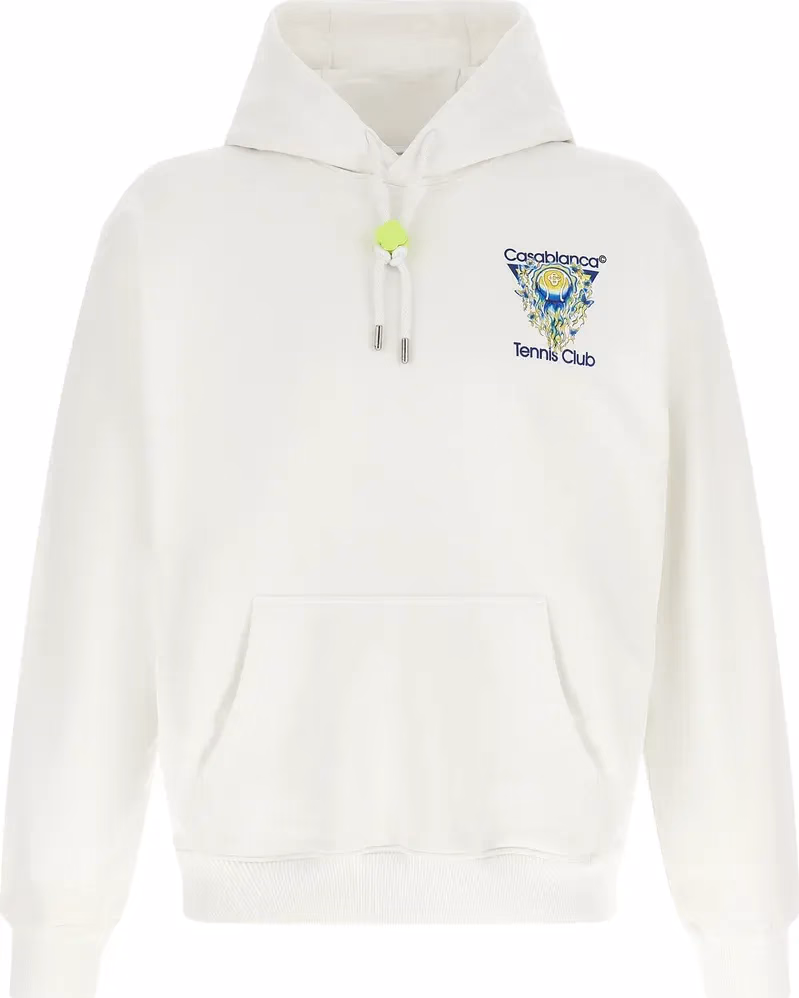 Casablanca White Organic Cotton Sweatshirt