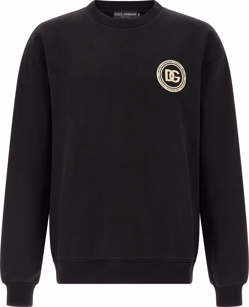 Dolce & Gabbana Black Cotton Sweatshirt