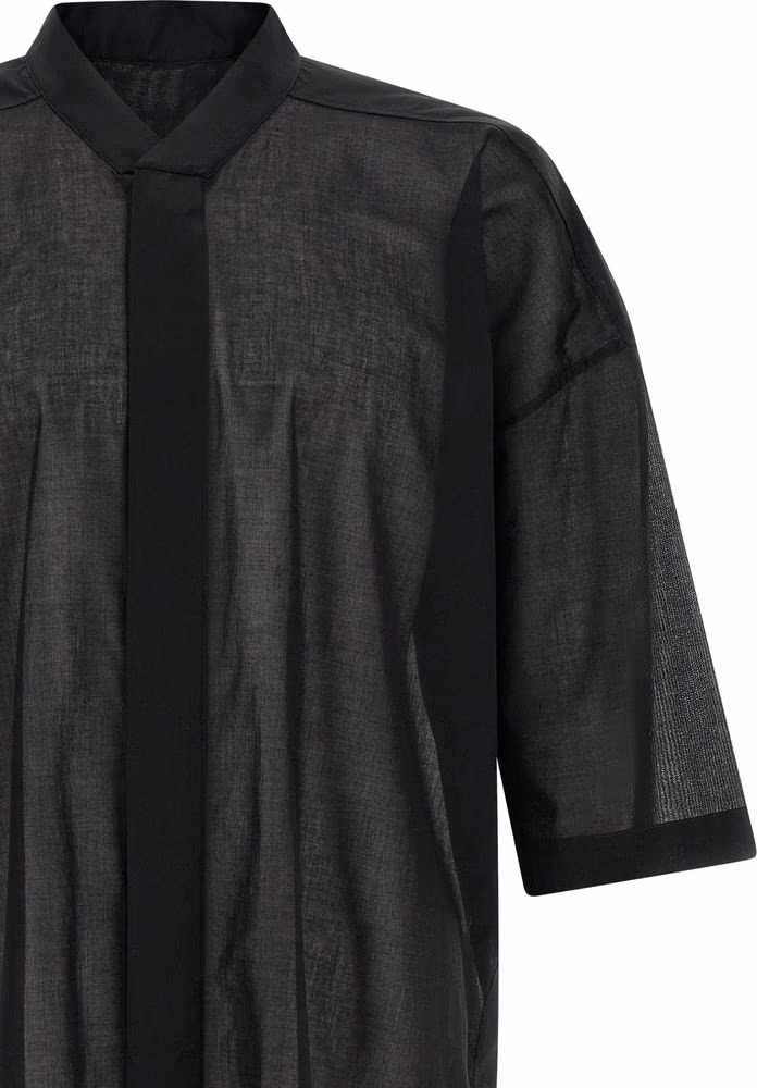 Rick Owens Black Cotton Blouse