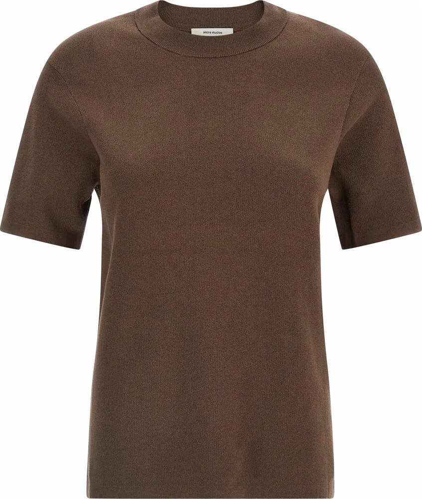 Entire Studios Brown Cotton T-Shirt